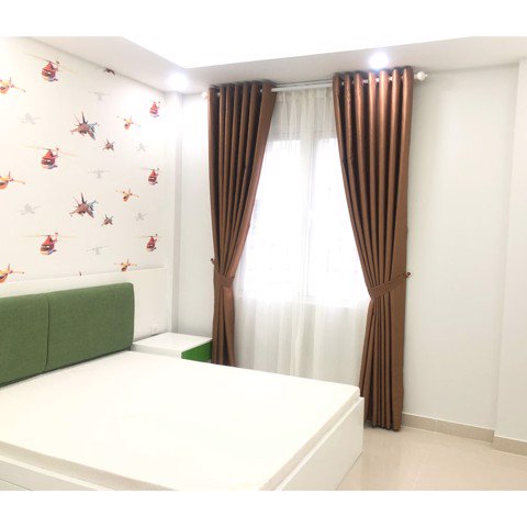 HPSL-19-01 rèm vải gấm Solid chá»ng nắng hoa van chìm